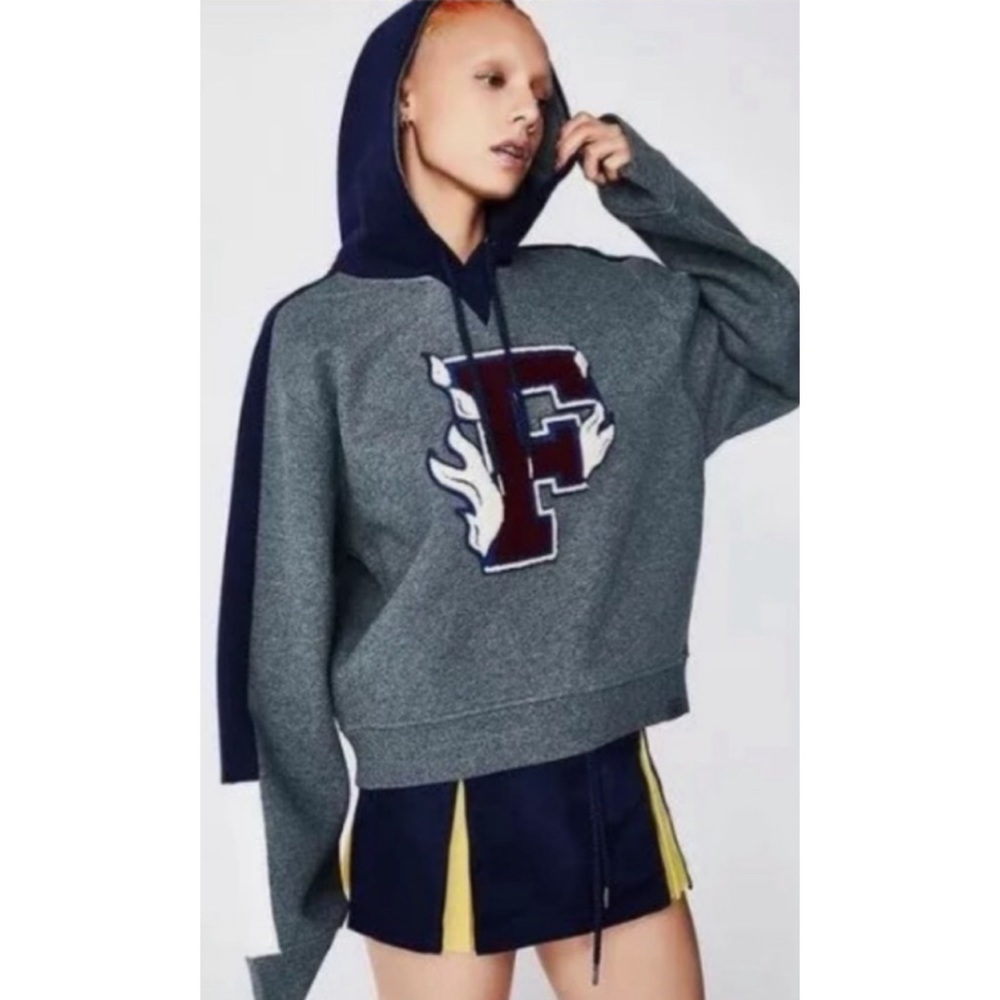 PUMA X FENTY BY RIHANNA HOODED PANEL SWEATER